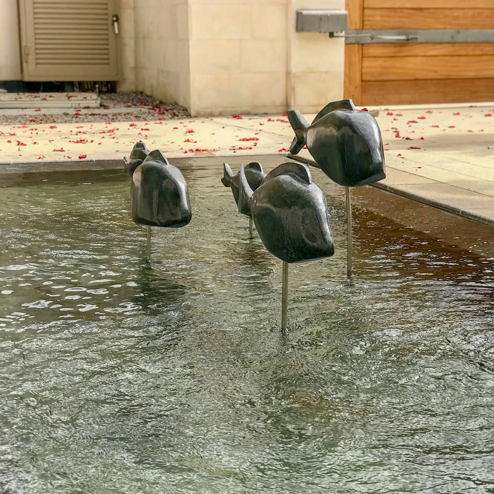 Swimming Fish Pond Sculpture 4