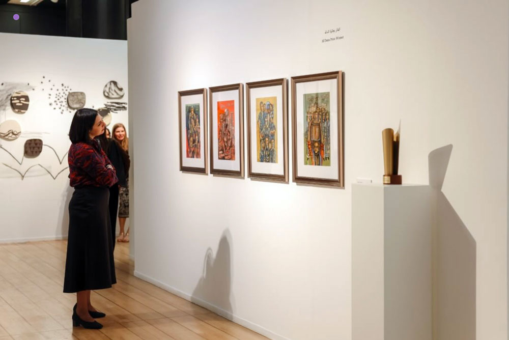 This year's Al Dana Award - Four expressionist works connected to the suffering of the Palestinian people
